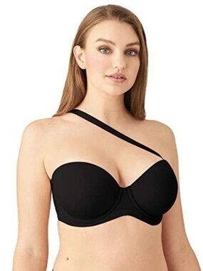 WACOAL WOMEN'S RED CARPET STRAPLESS CONVERTIBLE BRA SIZE 34C BLACK NEW